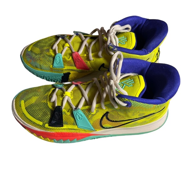 nike kyrie 7 1 world 1 people multicoloured basketball sneakers US 9.5 for men - Picture 2 of 16